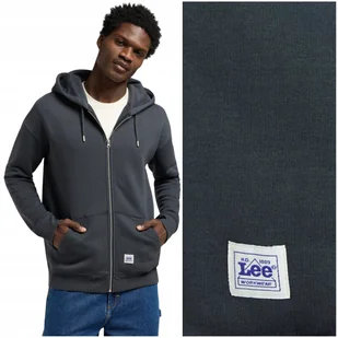 Lee WORKWEAR FULL ZIP HOODIE rozpinana luźna bluza bawełniana z kapturem XL - Bluzy męskie - miniaturka - grafika 1