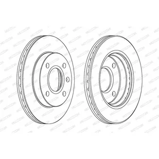 FERODO (FEDERAL-MOGUL) Tarcza hamulcowa (FEDERAL-MOGUL) DDF766 - Tarcze hamulcowe - miniaturka - grafika 1