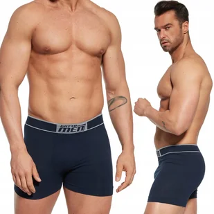 Bokserki męskie bawełniane GATTA COTTON BOXER granat - M - Majtki męskie - miniaturka - grafika 1