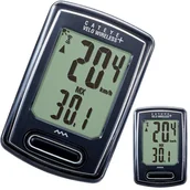 Liczniki rowerowe - Cateye Velo Wireless + CC-vt235 W Czarny bezprzewodowo nowość 2017 CA240VLP235 - miniaturka - grafika 1