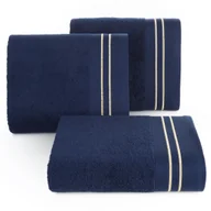 Ręczniki - Ręcznik Olivia 50x90 granat ze złotym haftem 500 g/m² bawełna - miniaturka - grafika 1