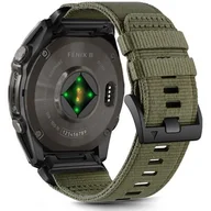 Akcesoria do smartwatchy - Pasek TECH-PROTECT Nylon Classic do Garmin Fenix 5X/5X Plus/6X/6X Pro/7X/8 (51 mm) Zielony - miniaturka - grafika 1