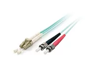 Kable miedziane - Equip LWL Patchkabel LC-&gt;ST 15.00m Multimode Duplex OM3 turq Polybeutel 255217 - miniaturka - grafika 1