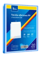 Teczki i skoroszyty - Teczka ofertowa A4 PP + 20 koszulek niebieska - Tetis - miniaturka - grafika 1