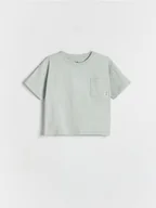 Bluzki dla niemowląt - Reserved - Bawełniany t-shirt Mickey Mouse - jasnoniebieski - miniaturka - grafika 1