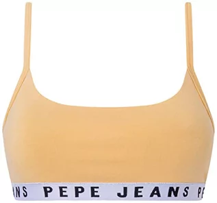 Biustonosze - Pepe Jeans Damski biustonosz Solid Str Brlt, żółty, M, ŻÓŁTY, M - grafika 1