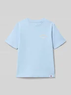 Koszulki dla chłopców - T-shirt z nadrukiem z logo - miniaturka - grafika 1