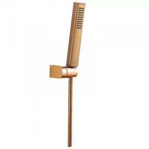 LAVEO NAP 80AD Zestaw natryskowy punktowy Wymiar słuchawki: 210x37 mm Długość węża: 1500 mm Wykończenie: różowe złoto - Zestawy prysznicowe - miniaturka - grafika 1