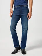 Spodnie męskie - Wrangler Dżinsy - Regular fit - w kolorze granatowym - miniaturka - grafika 1