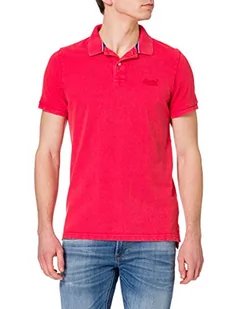 Superdry Męska koszulka polo, APPLE RED, S - Koszulki męskie - miniaturka - grafika 1