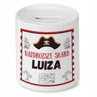 Skarbonki - Skarbonka 330 ml Dla Luizy Córki Dziecka Prezent z Nadrukiem ze Zdjęciem - miniaturka - grafika 1