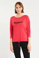 Koszulki i topy damskie - T-shirt damski z cekinowym napisem - Monnari - miniaturka - grafika 1