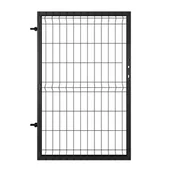 Ogrodzenia - Naterial Furtka Modus 100x150 cm lewa czarna - miniaturka - grafika 1