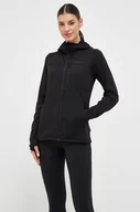 Bluzy damskie - Marmot bluza sportowa Preon damska kolor czarny z kapturem gładka - miniaturka - grafika 1
