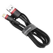 Kable USB - Baseus Kabel CALKLF-C19 Lightning M USB 20 M 2m kolor czarno-czerwony - miniaturka - grafika 1