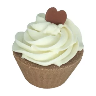 Green Garden Kula do kąpieli MUFFINKA BRĄZOWA Z SERCEM - Pozostałe akcesoria do kąpieli i SPA - miniaturka - grafika 1