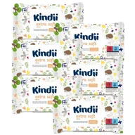 Chusteczki nawilżane - Chusteczki nawilżane dla dzieci Kindii aloe extra soft 6 opakowania - miniaturka - grafika 1
