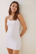 Piżamy damskie - women'secret koszula nocna damska kolor biały - miniaturka - grafika 1