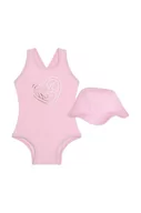 Stroje kąpielowe dla dziewczynek - Michael Kors jednoczęściowy strój kąpielowy niemowlęcy kolor różowy - miniaturka - grafika 1
