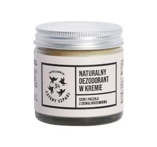 Mydlarnia Cztery Szpaki Dezodorant w kremie cedr i paczula z ziemią okrzemkową 60ml - Dezodoranty i antyperspiranty unisex - miniaturka - grafika 1
