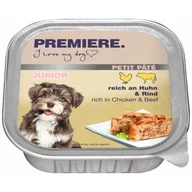 Mokra karma dla psów - PREMIERE Petit Pâté Junior Drób i wołowina 22x150 g - miniaturka - grafika 1