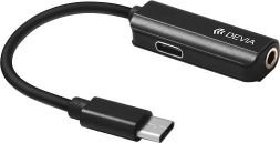 Adapter USB Devia Devia Adapter Devia Smart Typ-C na jack 3,5mm/Typ-C czarny 8_2229126