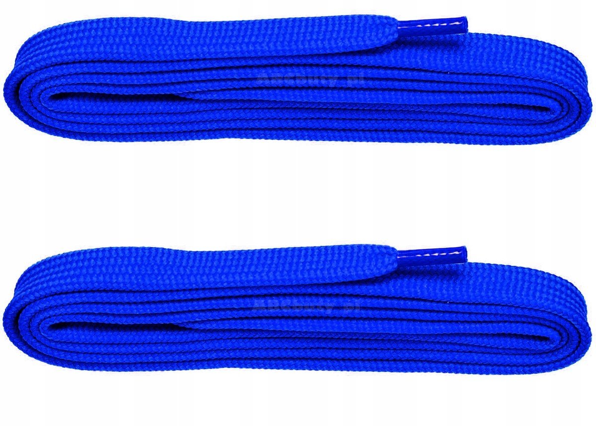 SZAFIROWE Sznurowadła SZEROKIE 7 mm DO TRAMPEK SKATE DUNK Sznurówki 140 cm