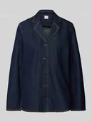 Bluzki damskie - Bluzka jeansowa o luźnym kroju z mieszanki bawełny model ‘KANIKA’ - miniaturka - grafika 1