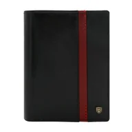 Portfele - Portfel męski skórzany PELLUCCI N4-RVTP RFID Czarny/Czerwony - miniaturka - grafika 1