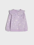 Swetry dla dziewczynek - Sinsay - Bluza - fioletowy - miniaturka - grafika 1