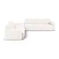 Narożniki - Biały narożnik z przędzy pętelkowej Bouclé (lewostronny) Molino – Micadoni Home - miniaturka - grafika 1