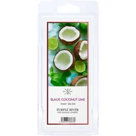 Zapachy do domu - Wosk zapachowy sojowy naturalny Purple River 50 g Kokos Limonka Black Coconut Lime - miniaturka - grafika 1