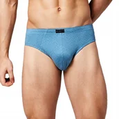 Majtki męskie - SLIPY MĘSKIE ATLANTIC CLASSIC MP1414 NIEBIESKIE XL 2PAK - miniaturka - grafika 1