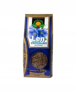 Len zwyczajny nasiona 250g Natura Wita - Ziarna i nasiona roślin strączkowych - miniaturka - grafika 1
