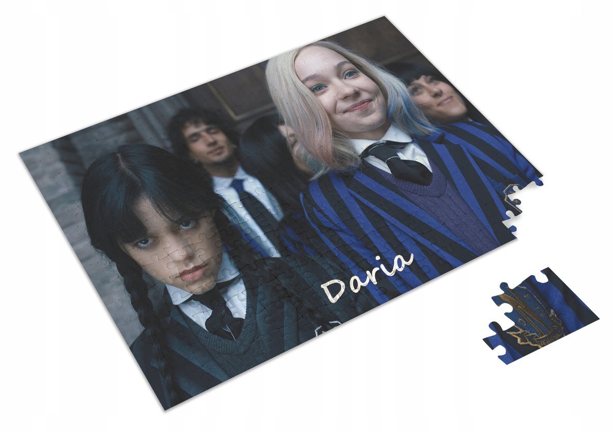 Puzzle + IMIĘ WEDNESDAY WZORY A4 96 el Prezent #3