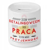 Skarbonki - Skarbonka Dla Detalingowca na Urodziny na Prezent z Nadrukiem ze Zdjęciem + Opakowanie na prezent (wzór 02) - miniaturka - grafika 1