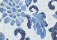 BISAZZA Summer Flowers Blue mozaika szklana błękitna/granatowa (BIMSZSFBL) - Płytki ceramiczne - miniaturka - grafika 1
