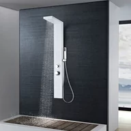Panele prysznicowe - vidaXL vidaXL Panel prysznicowy, aluminiowy, matowy, biały - miniaturka - grafika 1