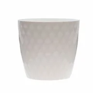 Donice - Doniczka Cristal 14 cm biała - miniaturka - grafika 1
