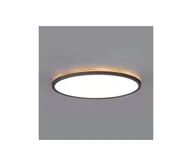 Lampy sufitowe - LED Łaz. lampa z czujnikiem NIVERA LED/12W/230V IP54 śr. 22,5 cm czarny + pilot - miniaturka - grafika 1