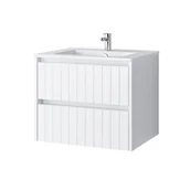 Szafki łazienkowe - Szafka łazienkowa z umywalką Uptrend Melito 60 cm biały mat 002-SU60-01+UP4530-600 - miniaturka - grafika 1