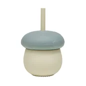 Kubki dla dzieci - KUBECZEK SILIKONOWY GRZYBEK NIEBIESKI - miniaturka - grafika 1