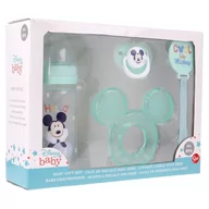 Butelki dla niemowląt - DISNEY - MICKEY MOUSE DISNEY MICKEY MOUSE Mickey Mouse Zestaw dla niemowlaka butelka za smoczkiem 240ml smoczek anatomiczny gryzak uchwyt na gryzak Cool 13008 - miniaturka - grafika 1