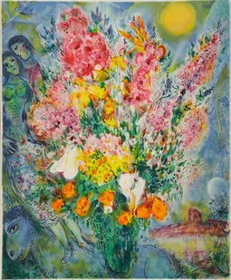Naprasowanka Marc Chagall kubizm sztuka 3 - Pasmanteria - miniaturka - grafika 1