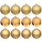 Bombki - Bombki CHRISTMAS DECORATION 60 mm Złoty (12 sztuk) - miniaturka - grafika 1