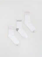 Majtki dla dzieci - Reserved - Skarpetki z metalizowaną nitką 3 pack - biały - miniaturka - grafika 1