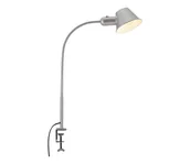 Lampy stojące - Brilo - Elastyczny Lampa stołowa z klipsem 1xE27/10W/230V srebrny - miniaturka - grafika 1