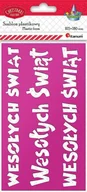 Zabawki kreatywne - Szablon plastikowy 105 x180mm "Wesołych Świąt" - miniaturka - grafika 1