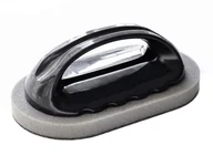 Ściereczki, gąbki, czyściki - Aptel AG672F ZMYWAK GĄBKA Z UCHWYTEM DO CZYSZCZENIA 14x8 cm czarno szara AG672F - miniaturka - grafika 1