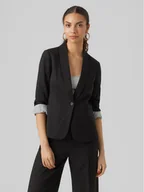 Marynarki i żakiety damskie - Vero Moda Marynarka Harukimo 10291043 Czarny Regular Fit - miniaturka - grafika 1